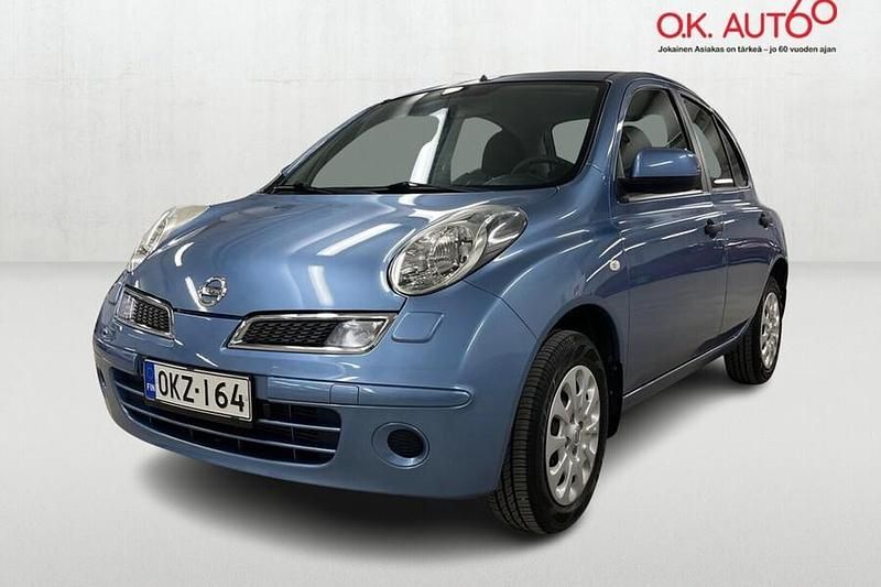 Sininen Käytetty 2010 Nissan Micra Visia Viistoperä | 4 800 € (Hieman kallis) - Kuva 1/4