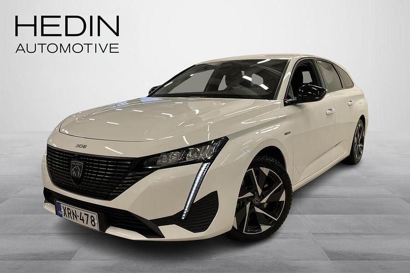 Valkoinen Käytetty 2022 Peugeot 308 SW Allure Farmari | 22 490 € (Perustarjous) - Kuva 1/4