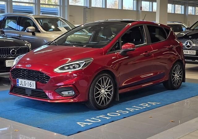 Punainen Käytetty 2018 Ford Fiesta ST-Line Viistoperä | 10 900 € (Perustarjous) - Kuva 1/4
