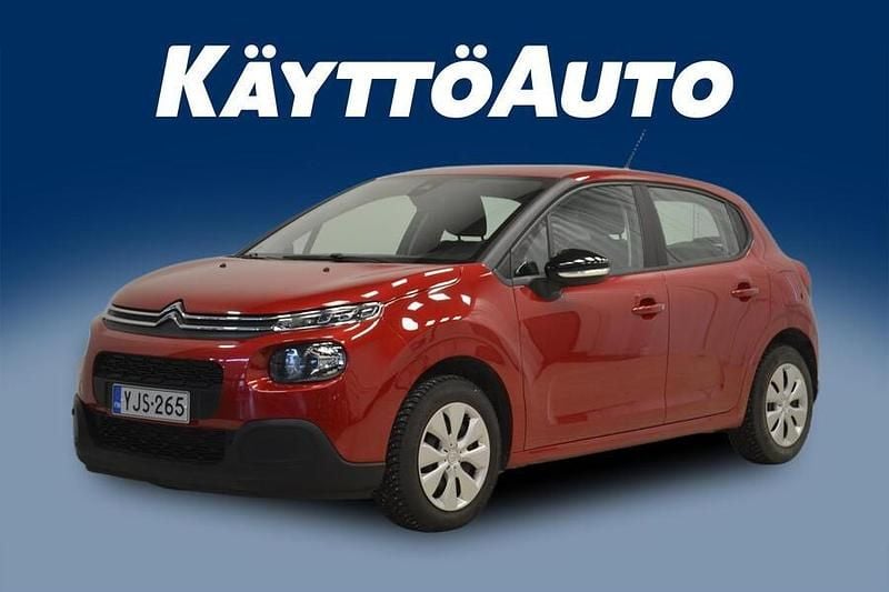 Punainen Käytetty 2018 Citroën C3 Feel Viistoperä | 7 400 € (Hyvä tarjous) - Kuva 1/4