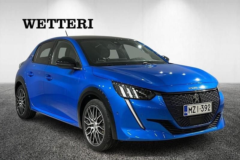 Käytetty Peugeot e-208 GTi 57 kW (78 HP) 2020 Sininen Viistoperä