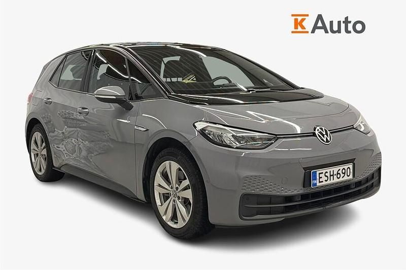 Harmaa Käytetty 2022 VW ID.3 Pro Viistoperä | 23 650 € (Perustarjous) - Kuva 1/3