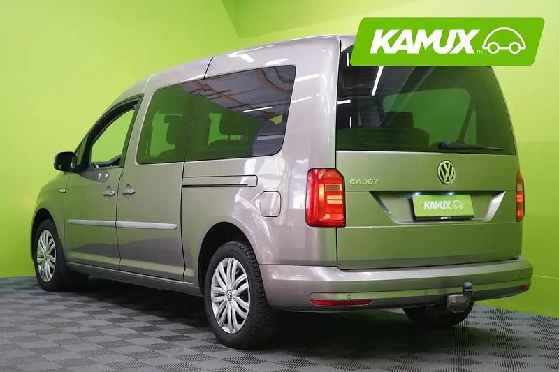 Käytetty VW Caddy Maxi Trendline 139 HP (102 kW) 2018 Keltainen / beige Tila-auto