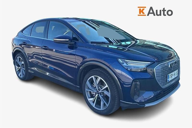 Sininen Käytetty 2025 Audi Q4 Sportback e-tron Advanced Plus Katumaasturi | 55 900 € - Kuva 1/4