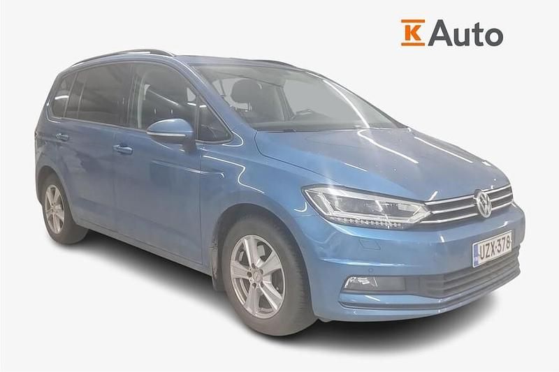 Sininen Käytetty 2018 VW Touran Edition Tila-auto | 24 900 € (Hieman kallis) - Kuva 1/3