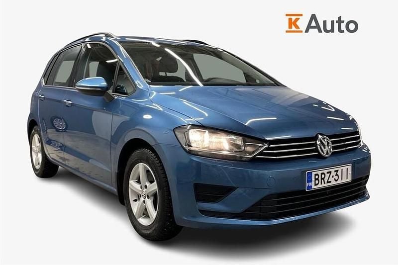 Käytetty VW Golf Sportsvan Comfortline 110 HP (80 kW) 2014 Sininen Tila-auto