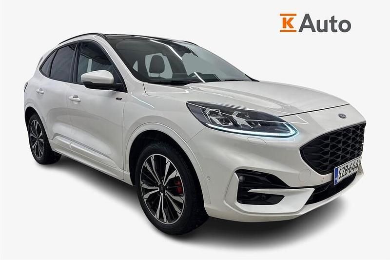 Met. valkoinen Käytetty 2021 Ford Kuga ST-Line X Katumaasturi | 22 850 € (Perustarjous) - Kuva 1/4