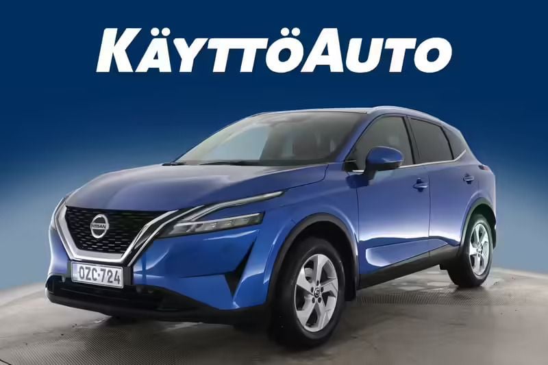 Sininen Käytetty 2021 Nissan Qashqai N-Connecta Katumaasturi | 22 490 € (Hyvä tarjous) - Kuva 1/4