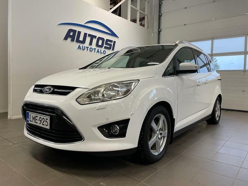 Valkoinen Käytetty 2013 Ford C-MAX Titanium Tila-auto | 9 950 € (Kallis) - Kuva 1/4
