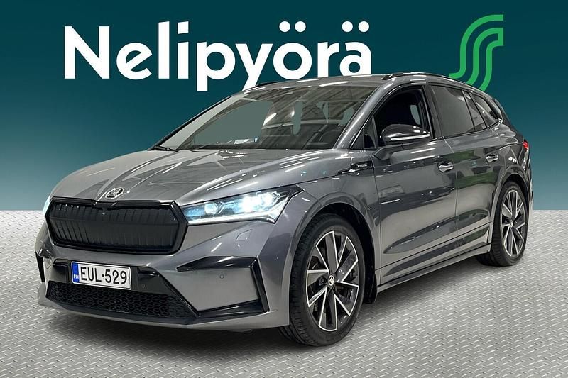 Harmaa Käytetty 2022 Skoda Enyaq iV SportLine Katumaasturi | 29 350 € (Perustarjous) - Kuva 1/3