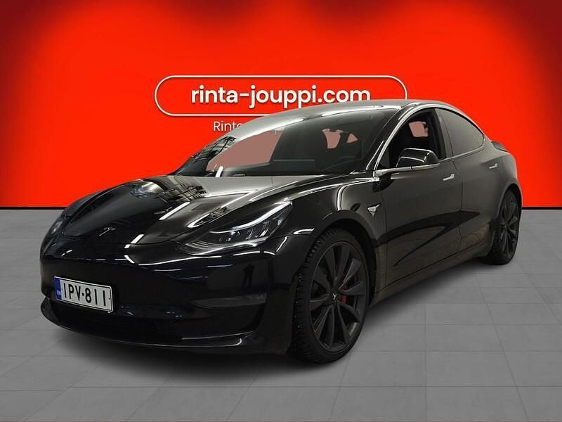 Musta Käytetty 2019 Tesla Model 3 Performance Sedan | 22 890 € (Hieman kallis) - Kuva 1/3