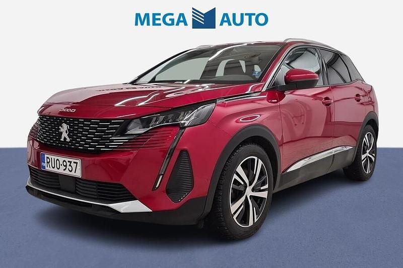 Punainen Käytetty 2021 Peugeot 3008 Allure Katumaasturi | 21 900 € (Hyvä tarjous) - Kuva 1/4