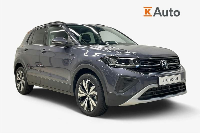 Harmaa Uusi 2025 VW T-Cross Edition Katumaasturi | 29 900 € (Hyvä tarjous) - Kuva 1/4