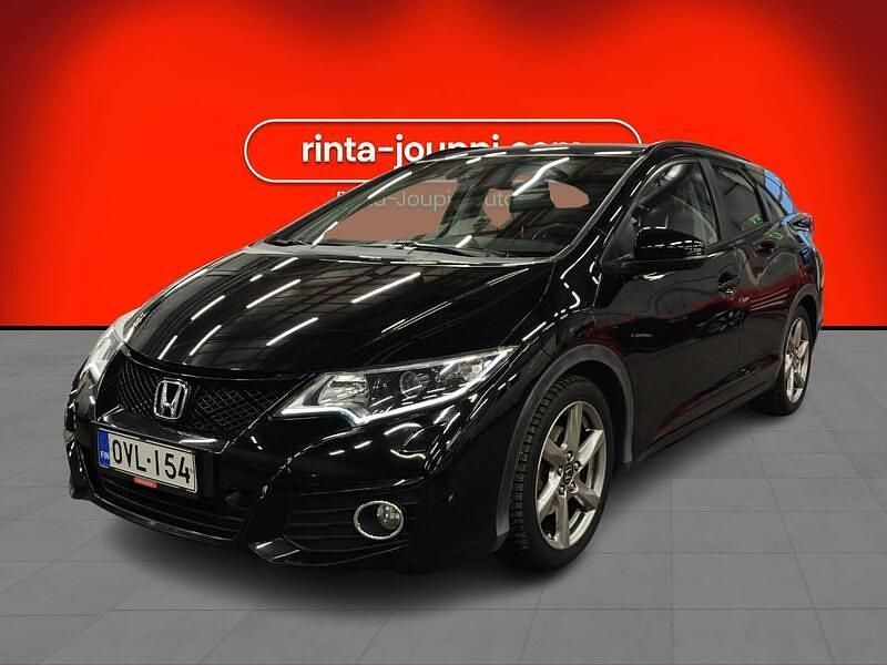 Musta Käytetty 2016 Honda Civic Farmari | 13 980 € (Perustarjous) - Kuva 1/3