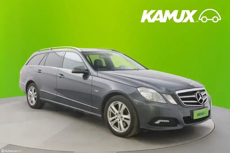 Hopea / harmaa Käytetty 2010 Mercedes E350 Avantgarde Farmari | 14 880 € (Perustarjous) - Kuva 1/4