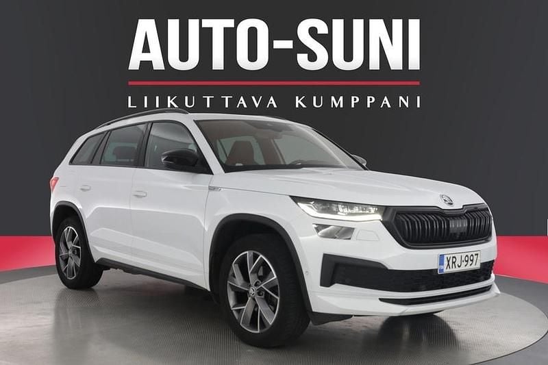 Valkoinen Käytetty 2022 Skoda Kodiaq SportLine Katumaasturi | 35 900 € (Perustarjous) - Kuva 1/3