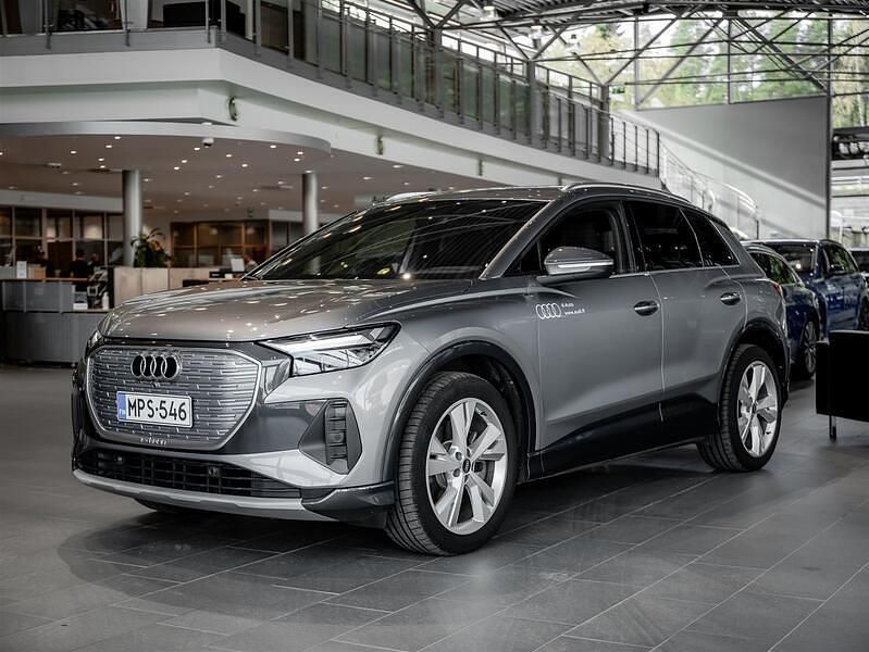 Harmaa Käytetty 2024 Audi Q4 e-tron Advanced Plus Katumaasturi | 49 900 € - Kuva 1/4