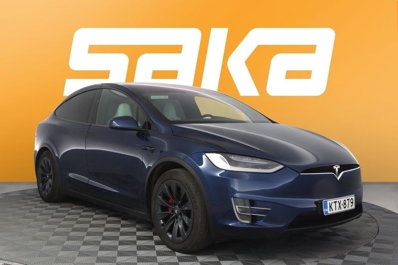 Sininen Käytetty 2019 Tesla Model X Performance Katumaasturi | 50 900 € (Hyvä tarjous) - Kuva 1/3