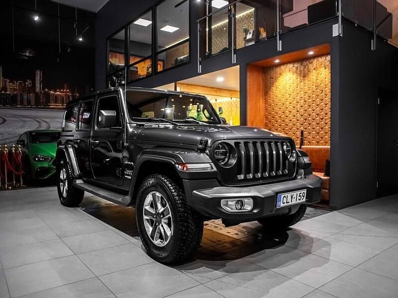 Harmaa Käytetty 2019 Jeep Wrangler Sahara Katumaasturi | 59 900 € - Kuva 1/4