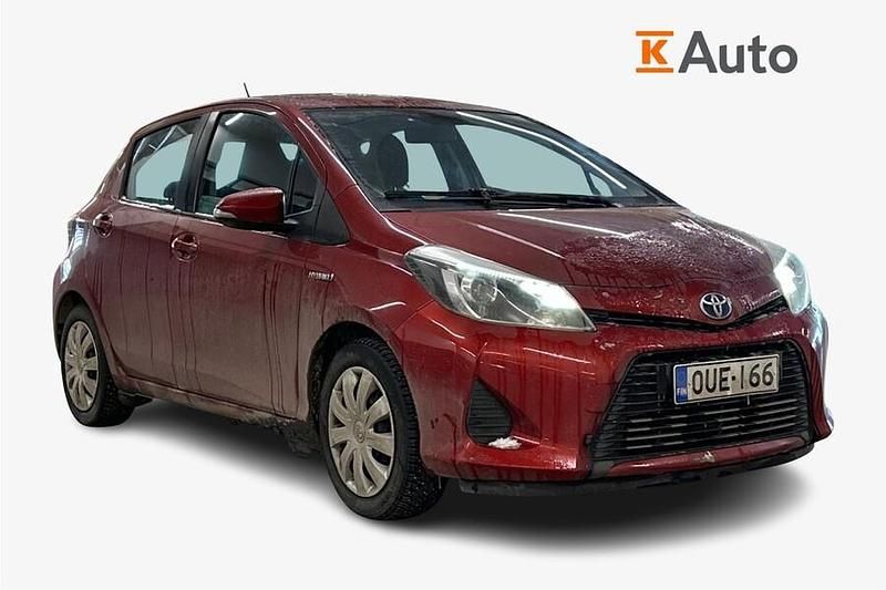Käytetty Toyota Yaris Hybrid Active 75 HP (55 kW) 2014 Punainen Viistoperä