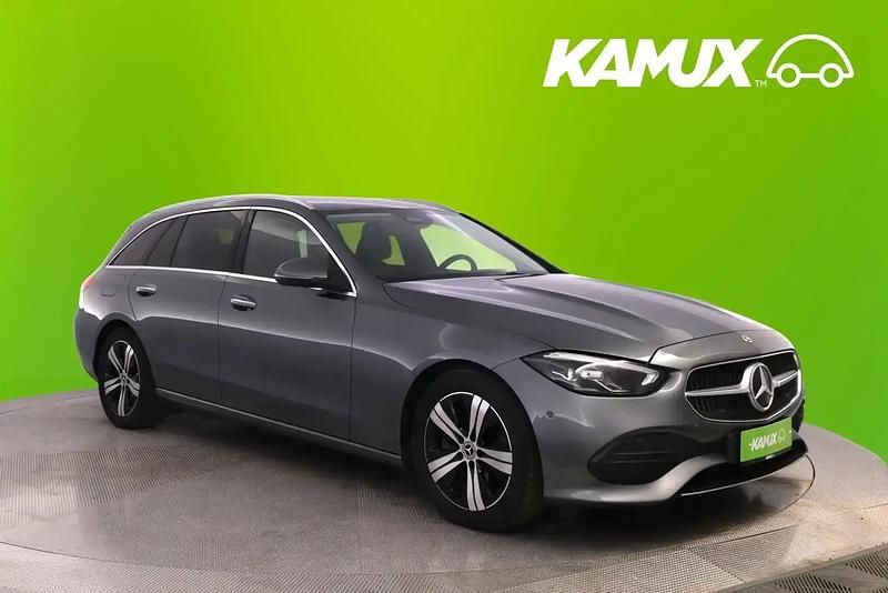 Hopea / harmaa Käytetty 2022 Mercedes C220 Avantgarde Farmari | 29 680 € (Supertarjous) - Kuva 1/4