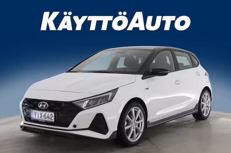 Valkoinen Käytetty 2022 Hyundai i20 N Line Viistoperä | 20 900 € (Kallis) - Kuva 1/4