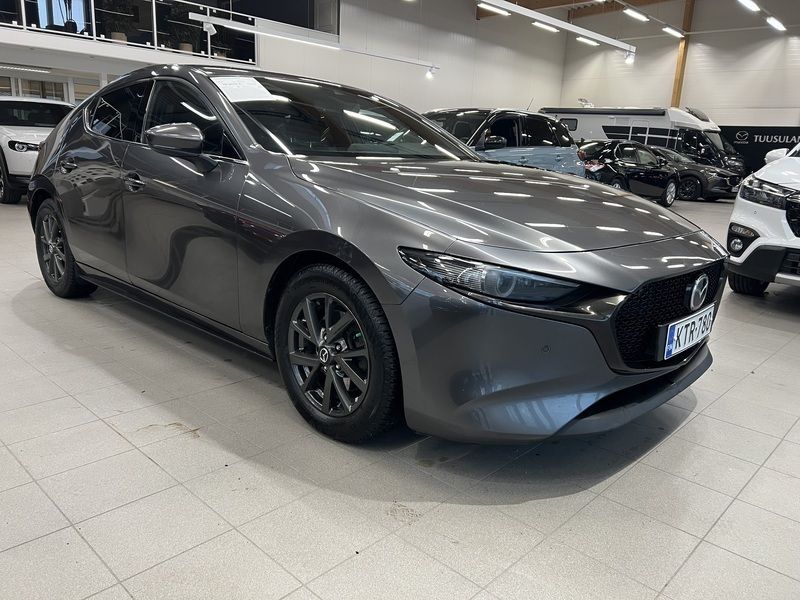 Harmaa Käytetty 2019 Mazda 3 Dynamic Viistoperä | 18 900 € (Perustarjous) - Kuva 1/4