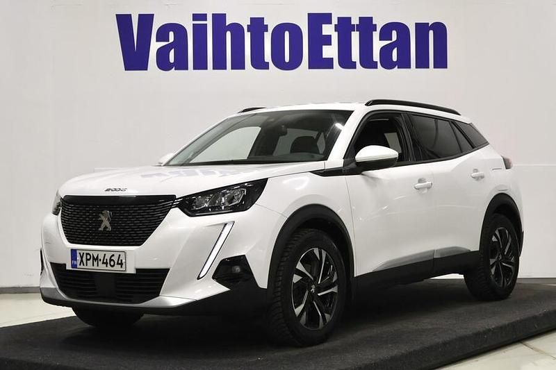 Valkoinen Käytetty 2021 Peugeot 2008 Allure Katumaasturi | 15 850 € (Perustarjous) - Kuva 1/2
