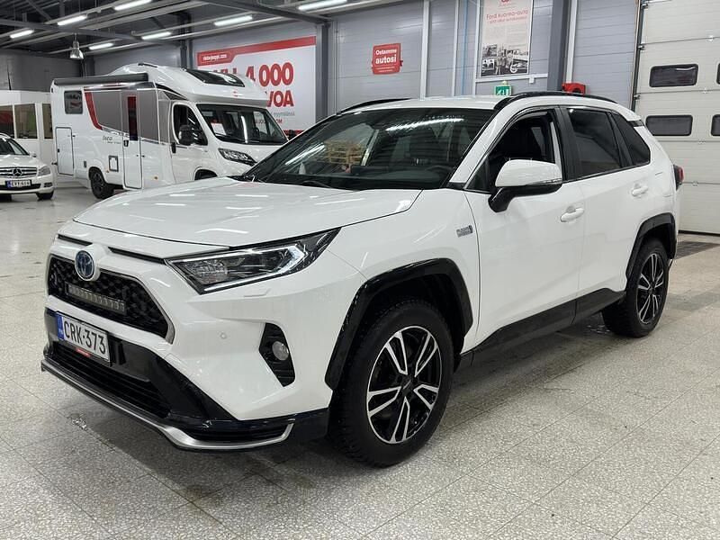 Valkoinen Käytetty 2021 Toyota RAV4 Hybrid Style Katumaasturi | 39 480 € (Perustarjous) - Kuva 1/3