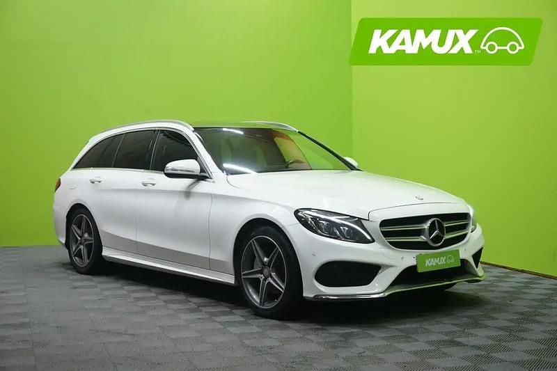 Valkoinen Käytetty 2015 Mercedes C180 Premium Farmari | 23 690 € - Kuva 1/4