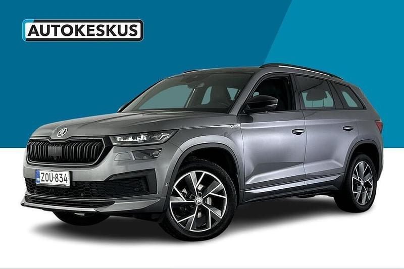 Harmaa Käytetty 2023 Skoda Kodiaq SportLine Katumaasturi | 38 590 € (Perustarjous) - Kuva 1/3