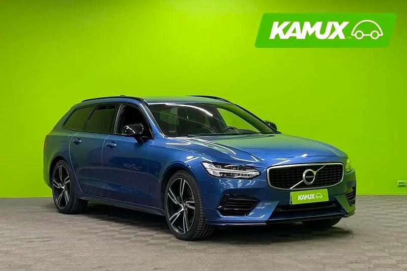 Sininen Käytetty 2020 Volvo V90 R-Design Farmari | 26 490 € (Hyvä tarjous) - Kuva 1/4