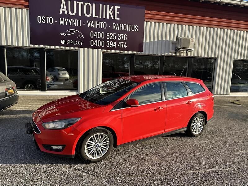 Punainen Käytetty 2017 Ford Focus Farmari | 7 390 € (Perustarjous) - Kuva 1/4