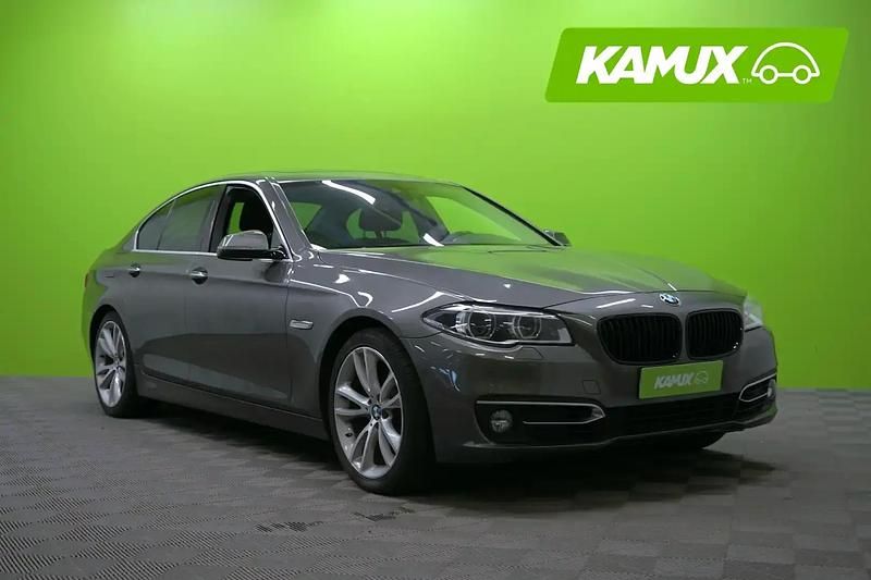 Hopea / harmaa Käytetty 2014 BMW 520 Comfort Edition Sedan | 16 190 € (Hyvä tarjous) - Kuva 1/4