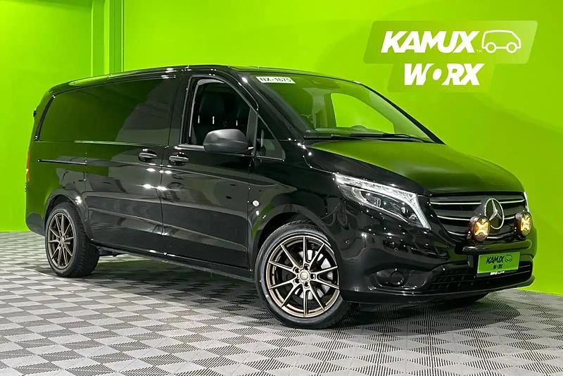 Musta Käytetty 2021 Mercedes Vito Van | 32 800 € (Hyvä tarjous) - Kuva 1/4
