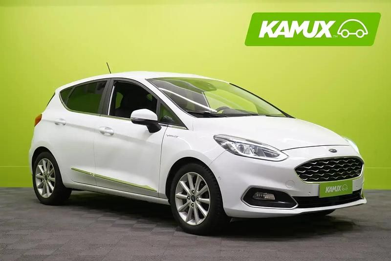 Valkoinen Käytetty 2018 Ford Fiesta Vignale Sedan | 9 300 € (Hyvä tarjous) - Kuva 1/4