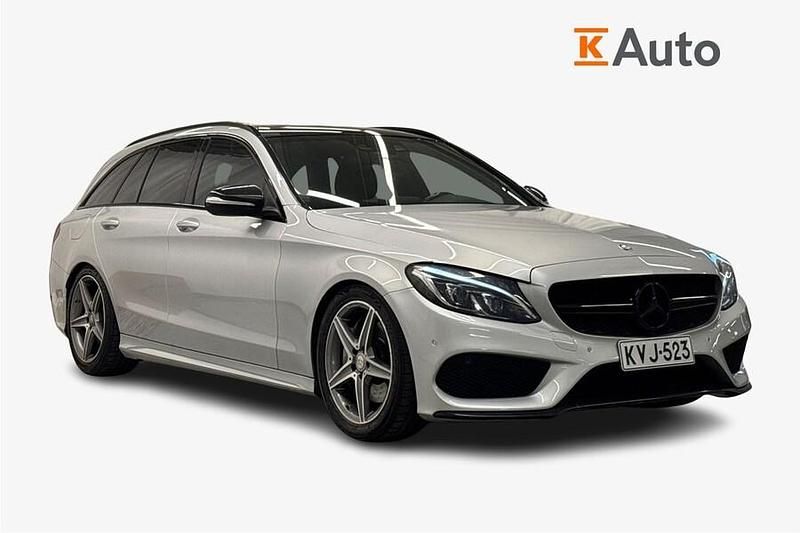 Harmaa Käytetty 2015 Mercedes C400 Farmari | 33 900 € - Kuva 1/4