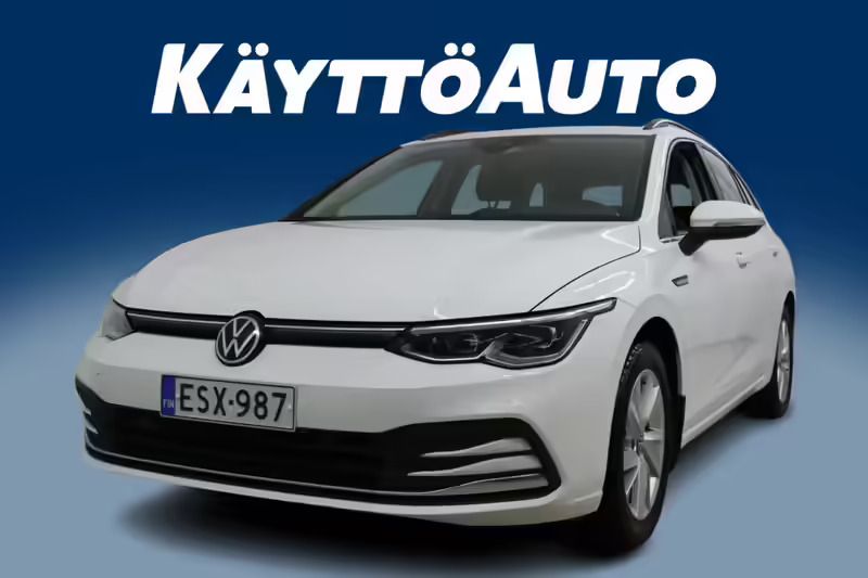 Valkoinen Käytetty 2021 VW Golf VIII Style Farmari | 15 990 € - Kuva 1/4