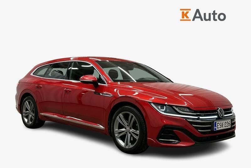 Punainen Käytetty 2021 VW Arteon R-line Farmari | 28 490 € (Perustarjous) - Kuva 1/4