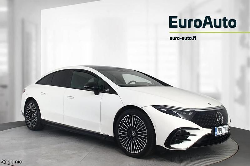 Valkoinen Käytetty 2023 Mercedes EQS580 AMG Sedan | 74 900 € (Supertarjous) - Kuva 1/4