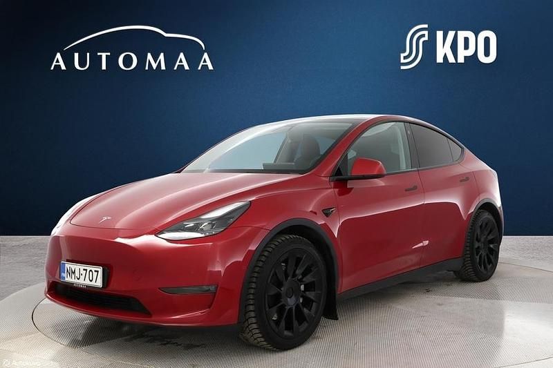 Punainen Käytetty 2021 Tesla Model Y Long Range AWD Katumaasturi | 33 380 € (Perustarjous) - Kuva 1/3