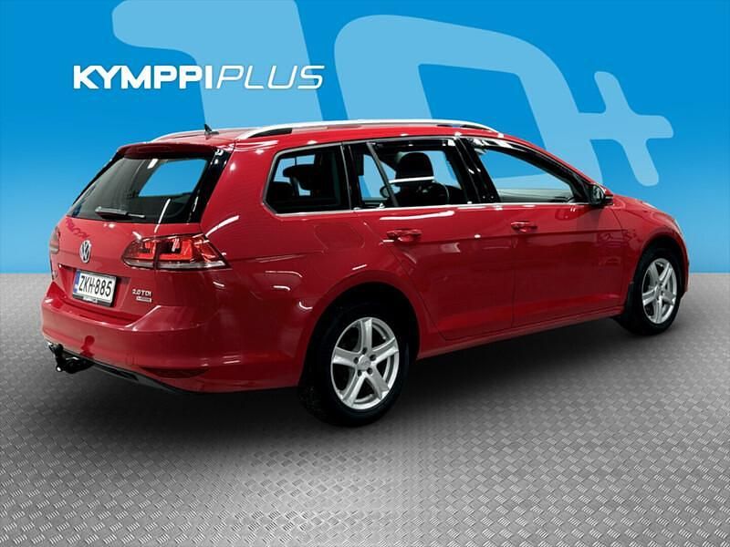 Käytetty VW Golf VII Highline 150 HP (110 kW) 2014 Punainen Farmari