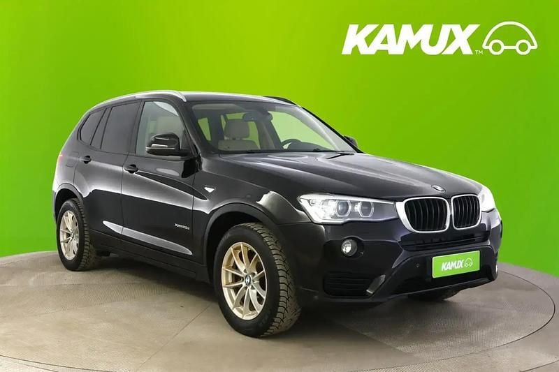 Käytetty BMW X3 Shadowline 190 HP (139 kW) 2016 Musta Katumaasturi