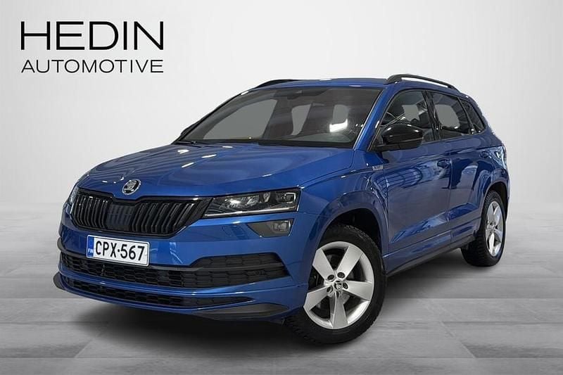 Käytetty Skoda Karoq SportLine 190 HP (139 kW) 2022 Sininen Katumaasturi