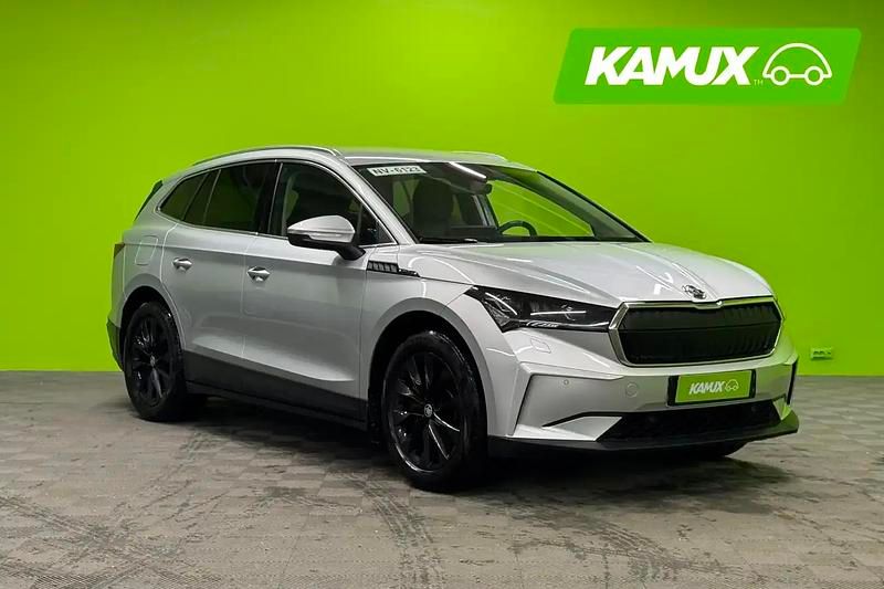 Hopea / harmaa Käytetty 2022 Skoda Enyaq iV Loft Katumaasturi | 27 390 € (Perustarjous) - Kuva 1/4