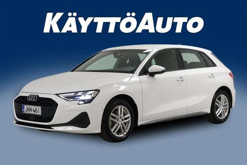 Valkoinen Käytetty 2024 Audi A3 Sportback e-tron Design Viistoperä | 31 800 € (Hieman kallis) - Kuva 1/4