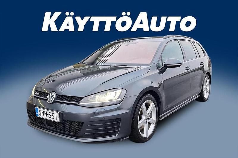 Harmaa Käytetty 2015 VW Golf VII GTD Farmari | 13 900 € (Perustarjous) - Kuva 1/4