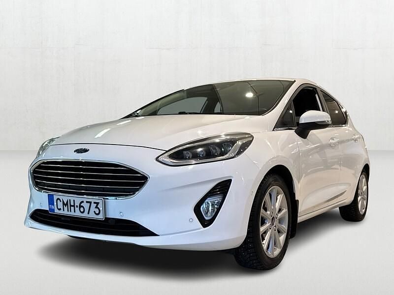 Valkoinen Käytetty 2019 Ford Fiesta Titanium Viistoperä | 7 990 € (Perustarjous) - Kuva 1/4