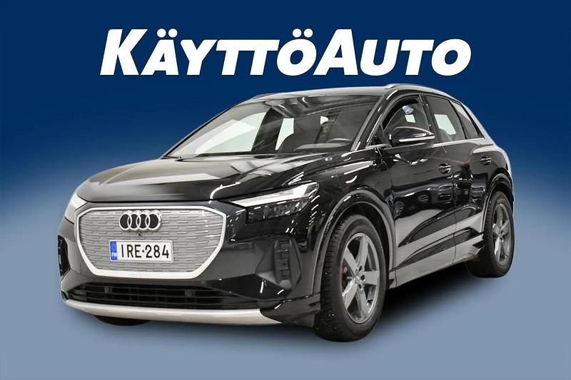 Musta Käytetty 2023 Audi Q4 e-tron Advanced Plus Katumaasturi | 43 900 € (Kallis) - Kuva 1/4