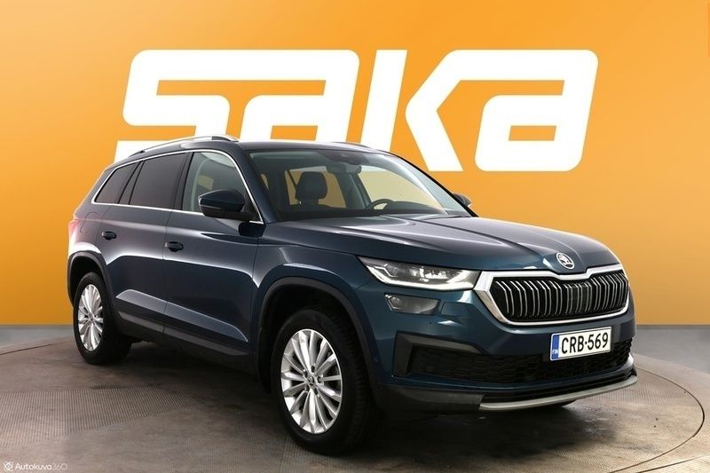 Sininen Käytetty 2022 Skoda Kodiaq Style Katumaasturi | 33 800 € (Hyvä tarjous) - Kuva 1/3